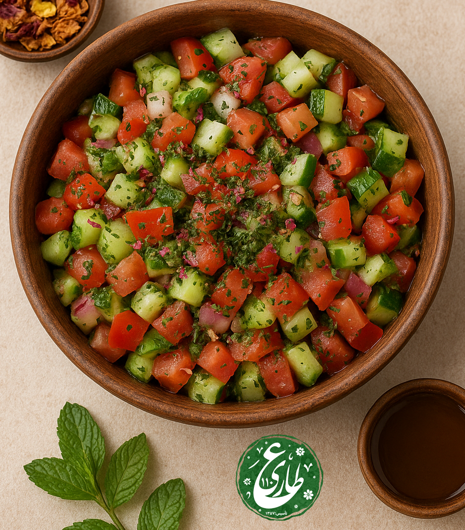 طرز تهیه سالاد شیرازی برای روزهای گرم تابستان